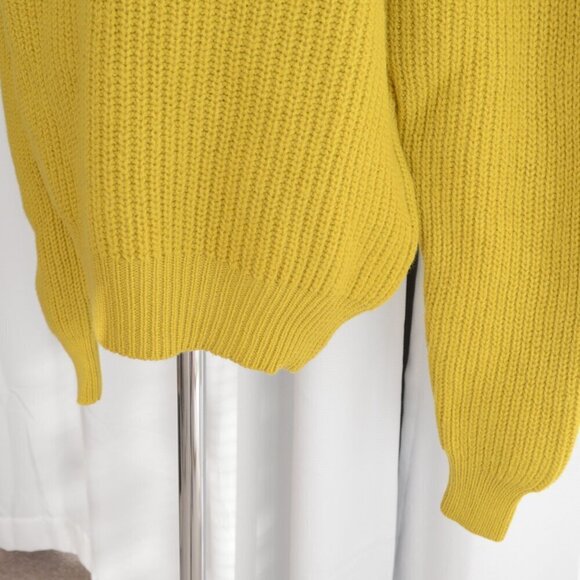 Aritzia Wilfred Montpellier Knit Merino Wool Turtleneck Dark Sunkissed Sz M - Picture 7 of 8